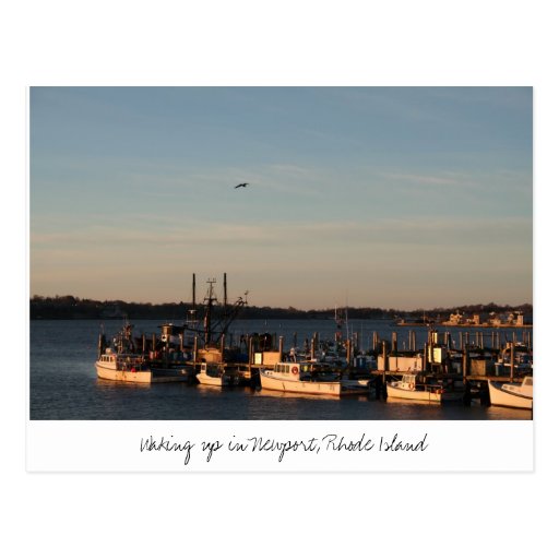  Waking up in Newport, Rhode Island Post Card
