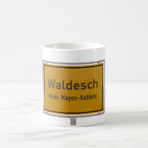 Waldesch Ortsschild City Limits Sign Coffee Mugs