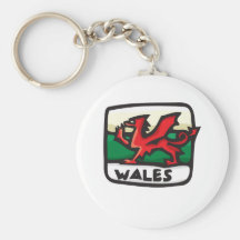 Wales Design Keychain