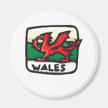Wales Design Refrigerator Magnet