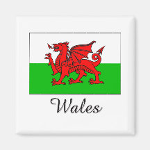 Wales Flag Design Magnet