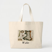 Wales Map and/or Flag Tote Bags