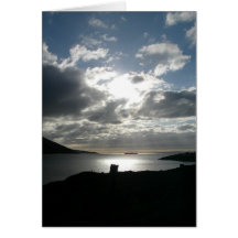 Wales Seaside Sunset Card