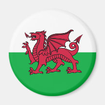 Wales -Welsh Flag Magnets