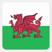 Wales -Welsh Flag Stickers