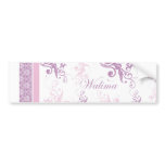 Walima Bumper Sticker - Pink/Purple bumper stickers