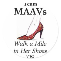 Walk a Mile '09 Stickers