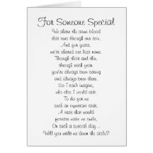 "Walk Down the Aisle" Card