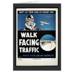 Walk Facing Traffic Card