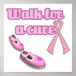 Walk for a Cure Breast Cancer posters