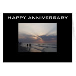 WALK ON THE BEACH ANNIVERSARY CARD
