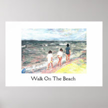 Walk On The Beach Posters