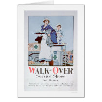 Walk-Over Service Shoes (US00099) Greeting Cards
