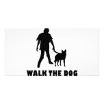 walk the dog zombie photo cards
