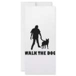 walk the dog zombie personalized rack card