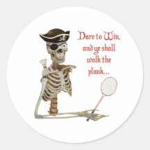 Walk the Plank Badminton Stickers