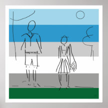 Walk to School Print by Graham Johnston