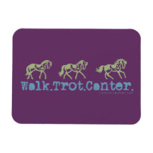 Walk Trot Canter Horses Rectangle Magnets