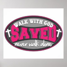 Walk With God(Pink) Print