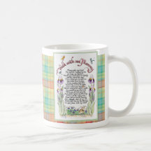 Walk With me Mummy, Poem, Calligraphied Coffee Mug