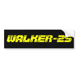 WALKER-25 Bumper Sticker bumper stickers
