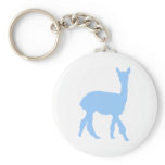 Walking Alpaca (in blue) Keychain
