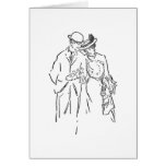 Walking Arm in Arm Cards