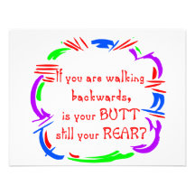 Walking Backward Personalized Invite