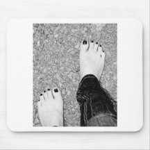 Walking Barefoot Mousepad