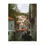 Walking down the mountain side in Taxco