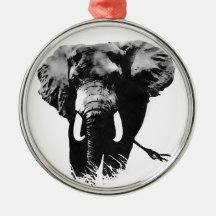 Walking Elephant Christmas Tree Ornament