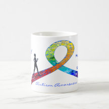 Walking for Austim Awareness - Woman Coffee Mugs