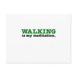 Walking Is Meditation (green edition) Postcard