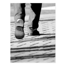Walking Man Postcard
