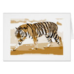 Walking Tiger Pop Art cards
