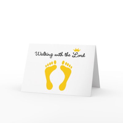 Walking with the Lord Card by pandapad