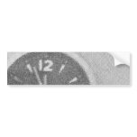 Wall Clock Canvas Sketch on Bumper Sticker bumper stickers