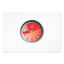 wall clock spoon and fork eating time announcements