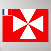 Wall Island Flag Poster