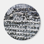 Wall Of Skulls At Templo Mayor, Mexico City Magnet