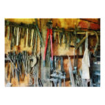 Wall of Tools and Shop Apron Custom Invitation