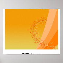 Wall Poster - Orange Swirl NReluctant Wall Poster