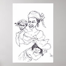 Wall Print: African Women by Tunde Omolodun