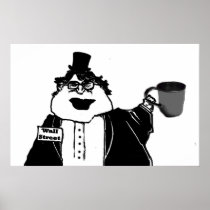 wall street bailout cartoon poster
