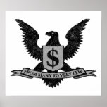 Wall Street Greed Seal posters