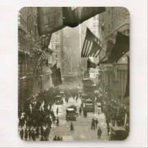 Wall Street Party, end of WW1, 1918 Mouse Pad