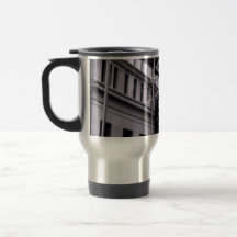 Wall Street travel mug