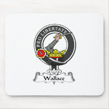 Wallace Clan Crest Mouse Pad