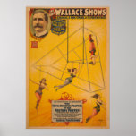 Wallace Shows Triple Revolving Trapeze Poster