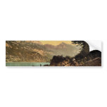 Wallenstadt Lake, Alpine landscape and view on the bumper stickers